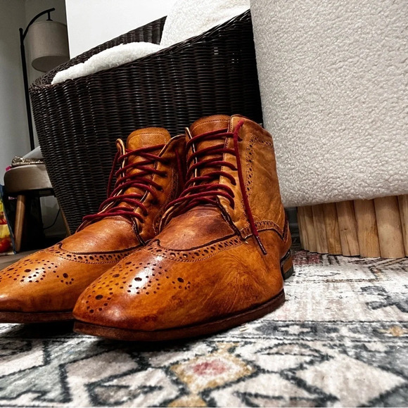 ED. G by Eduardo wingtip Oxford boots in good condition. - Picture 4 of 11